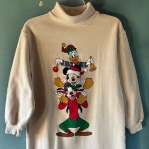 Zara Disney 13/14 Oversized Sweatshirt Turtleneck Holiday Cozy Cartoon Tunic